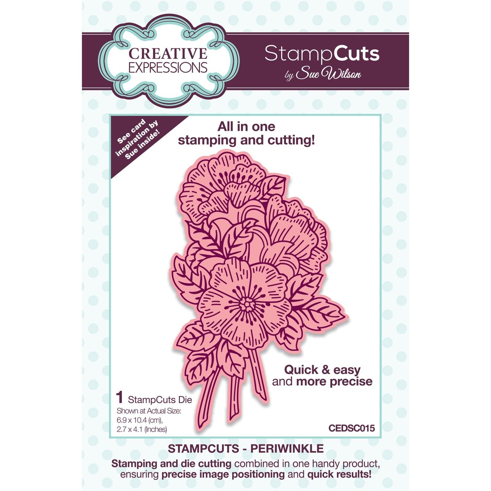 Creative expressions • stampcuts craft die periwinkle