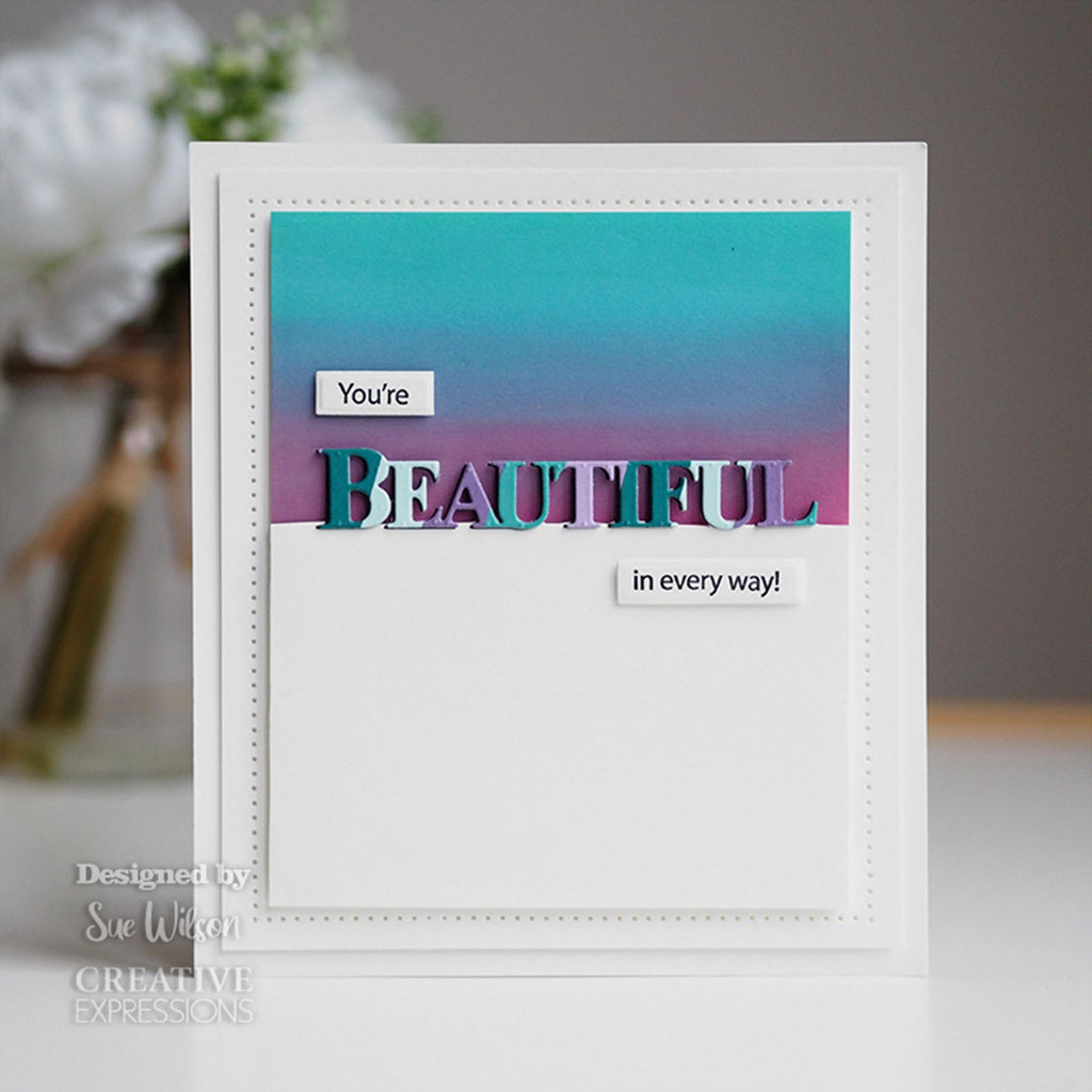 Creative expressions • die stamp set beautiful