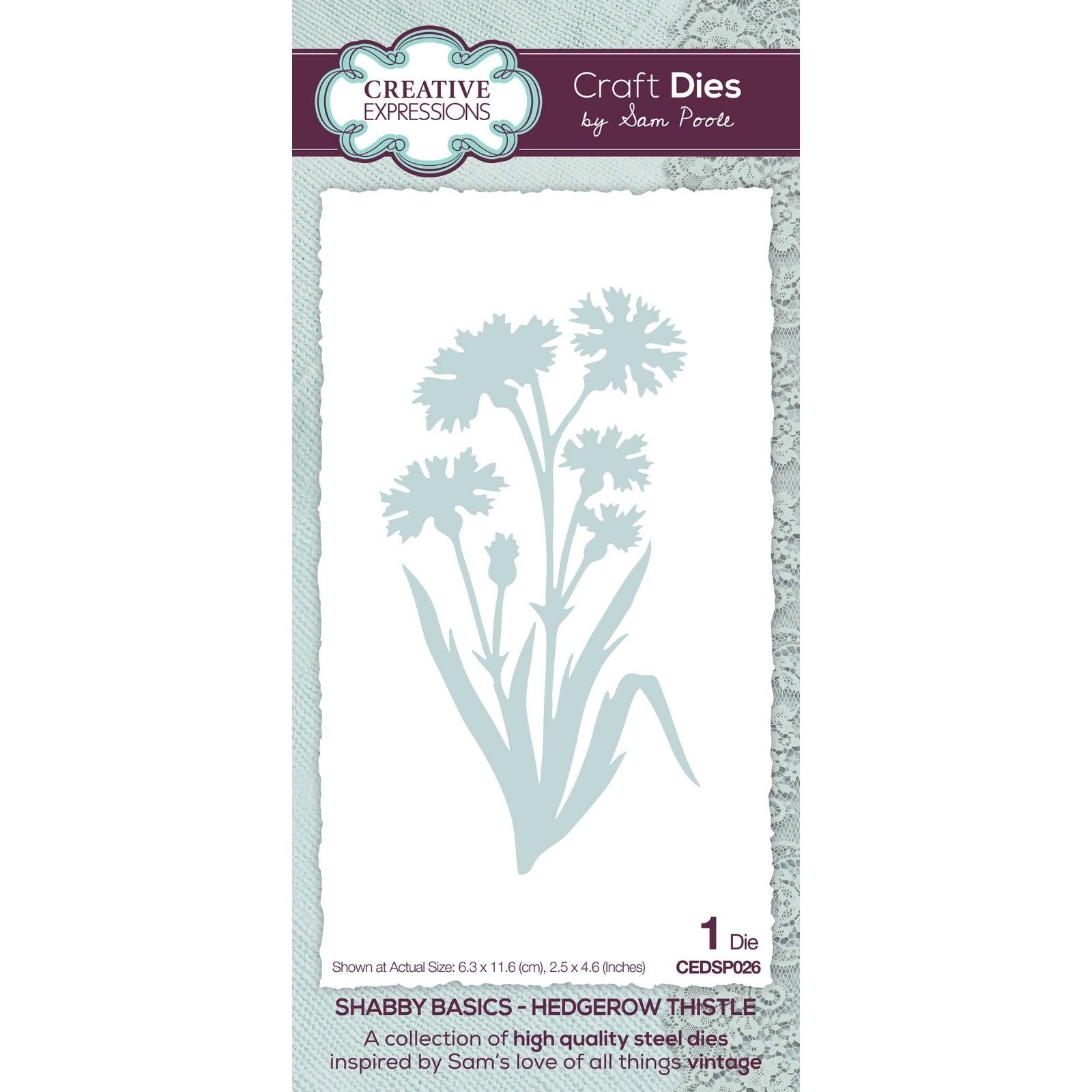 Creative expressions • shabby basics craft die hedgerow thistle