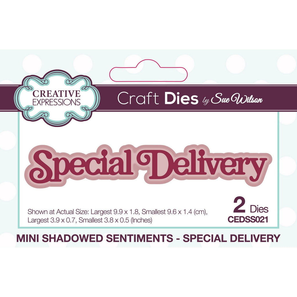 Creative expressions • snijmal mini shadowed sentiments special delivery