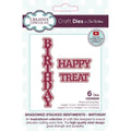 Creative expressions • sue wilson birthday shadowed stacked sentiment craft die