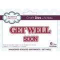 Creative expressions • sue wilson get well stacked sentiment craft die
