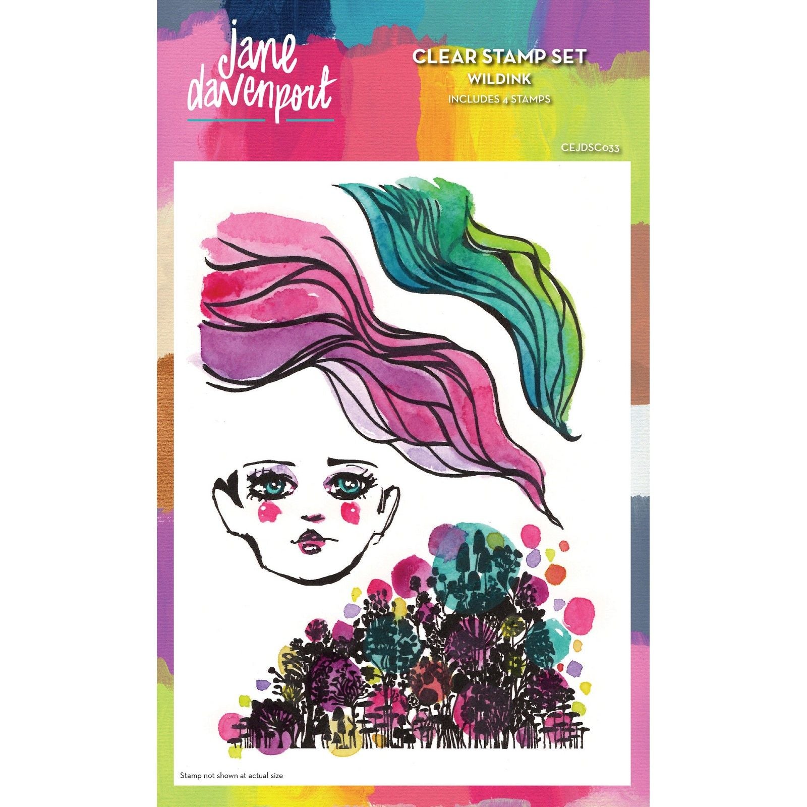 Creative expressions • jane davenport clear stamp set wild ink