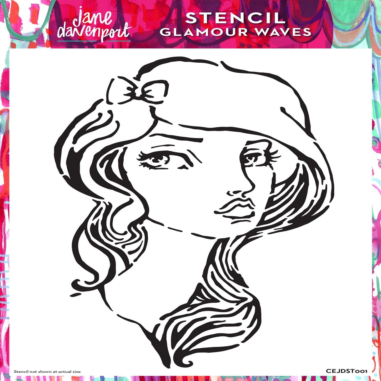 Creative expressions • stencil glamour waves