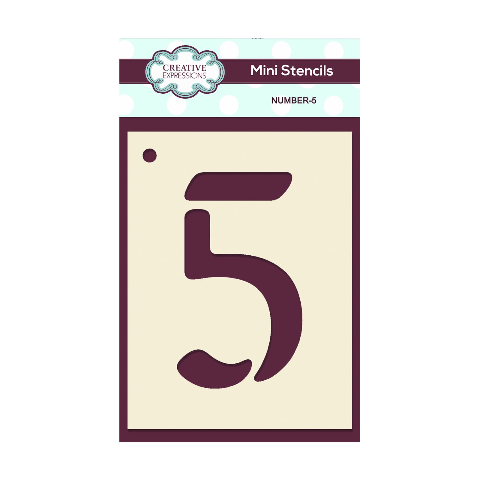Creative expressions • mini stencil number 5