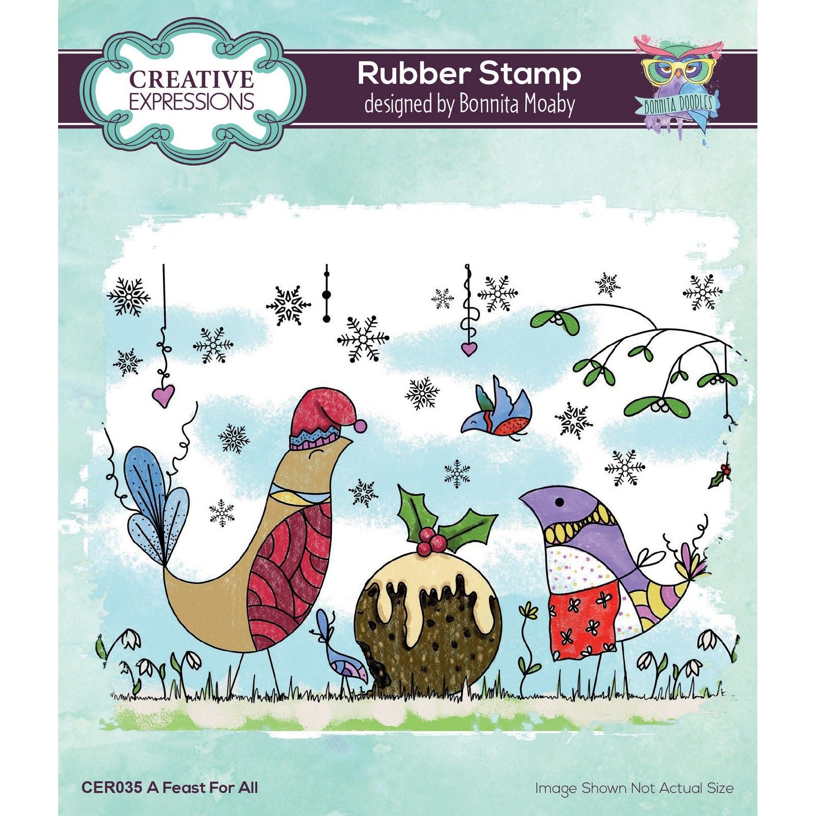 Creative expressions • rubber stamp a feast for all