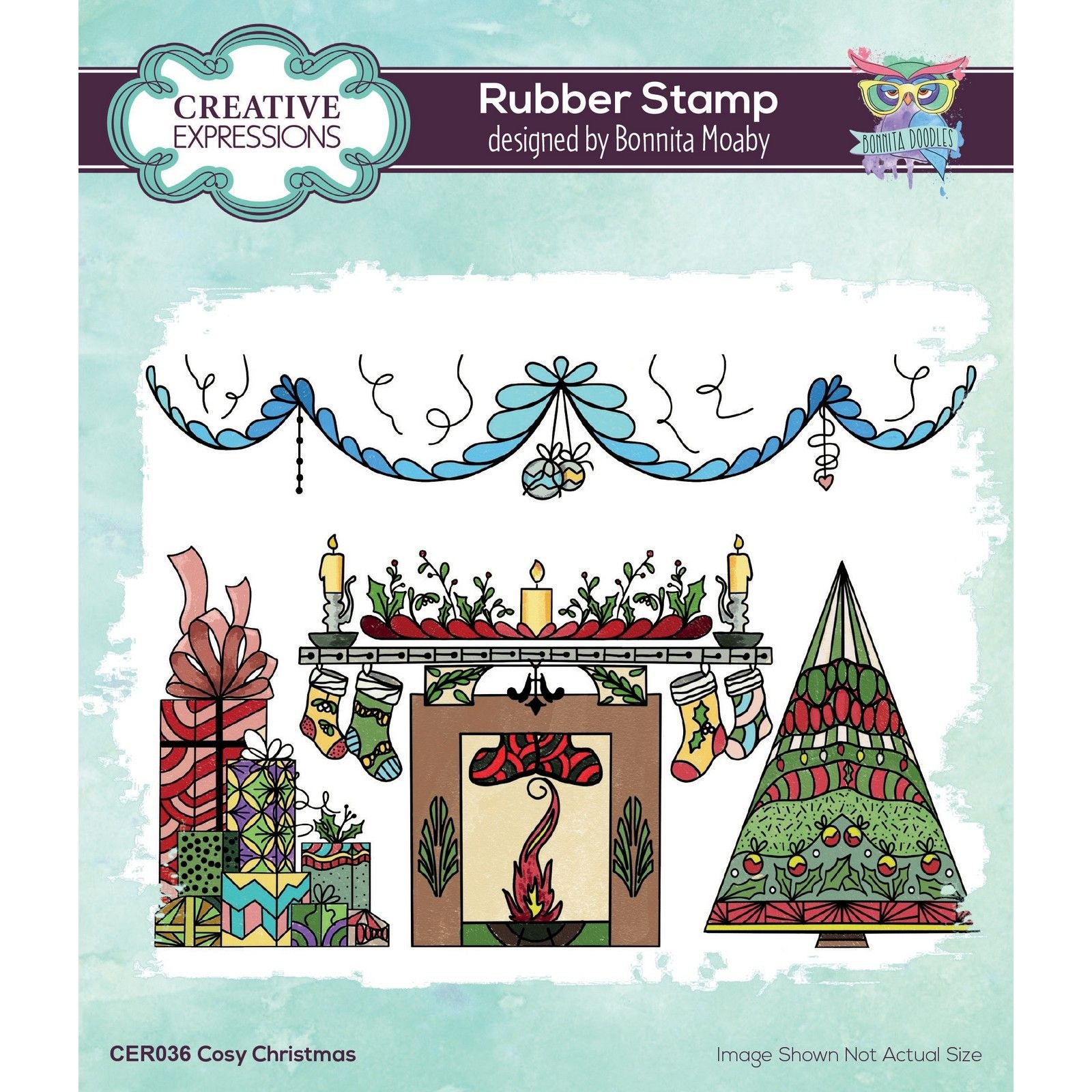 Creative expressions • rubber stamp cosy christmas