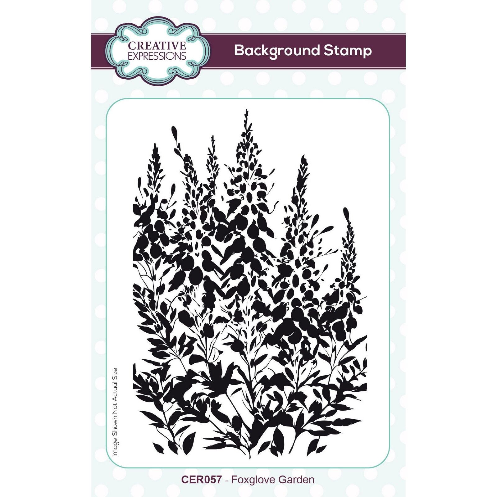 Creative expressions • pre cut rubber stamp foxglove garden 10,2x15,2cm