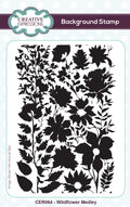 Creative expressions • wildflower medley pre-cut rubber stamp