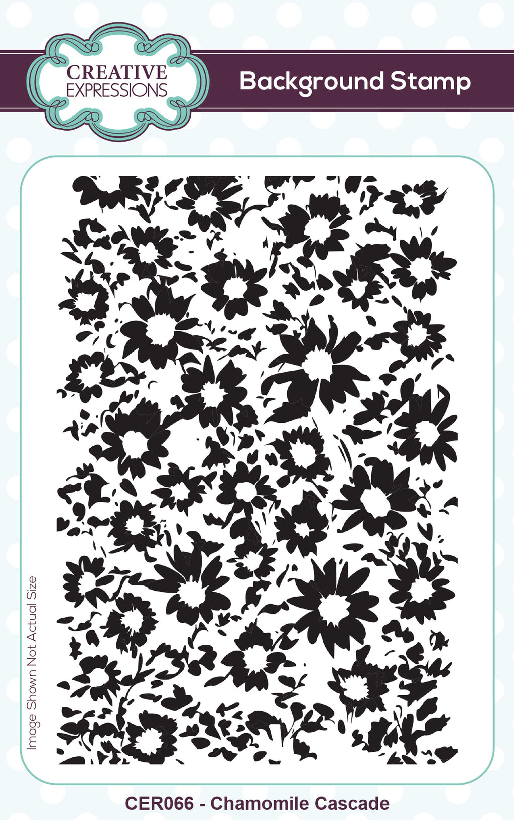 Creative expressions • chamomile cascade pre-cut rubber stamp