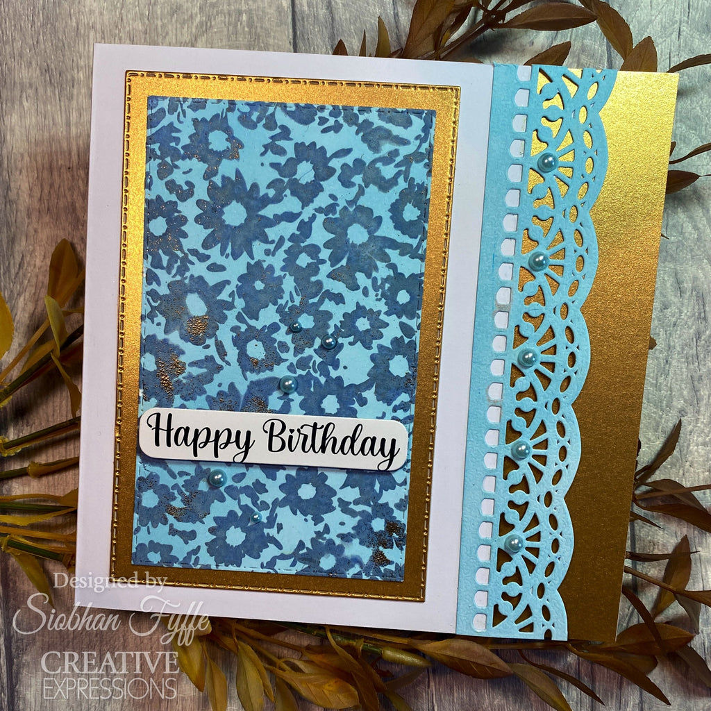 Creative expressions • chamomile cascade pre-cut rubber stamp
