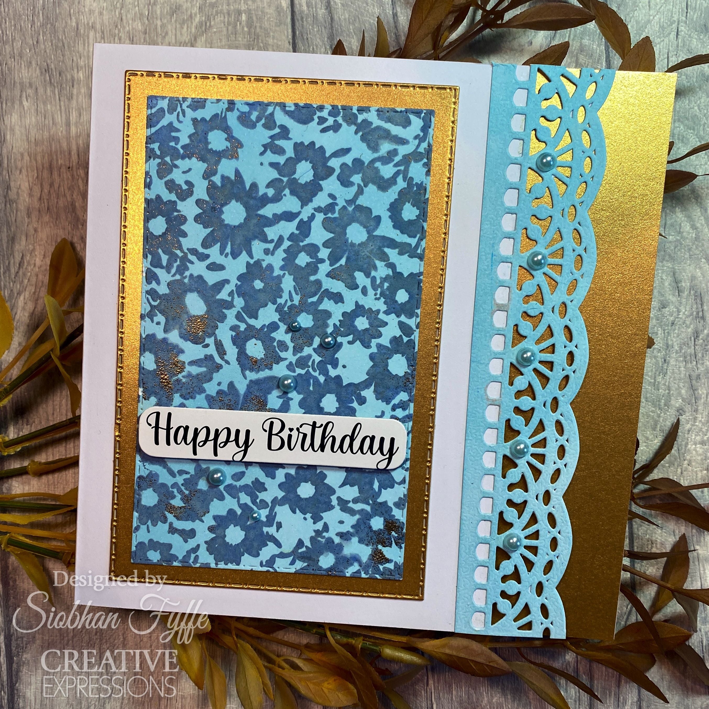 Creative expressions • chamomile cascade pre-cut rubber stamp