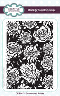 Creative expressions • enamoured roses pre-cut rubber stamp