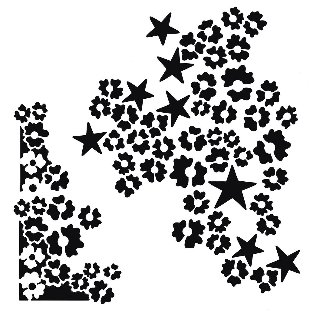 Creative expressions • sjabloon star flower