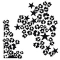 Creative expressions • sjabloon star flower