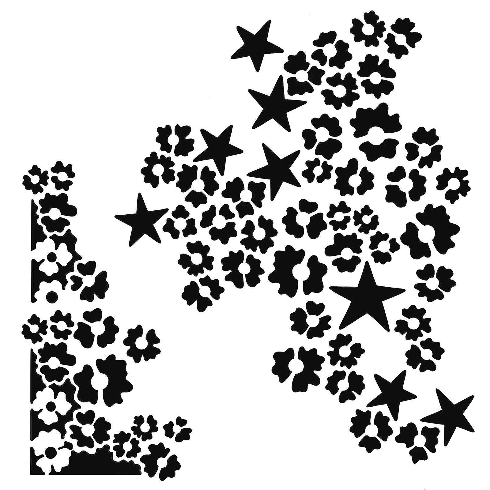 Creative expressions • sjabloon star flower