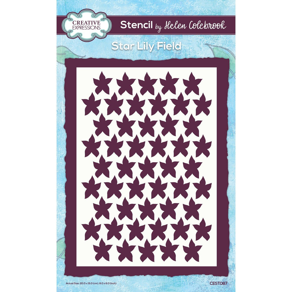Creative expressions • stencil star lily field