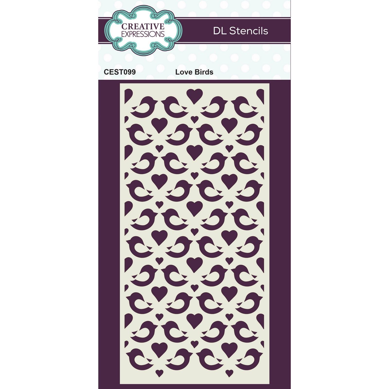 Creative expressions • dl stencil love birds