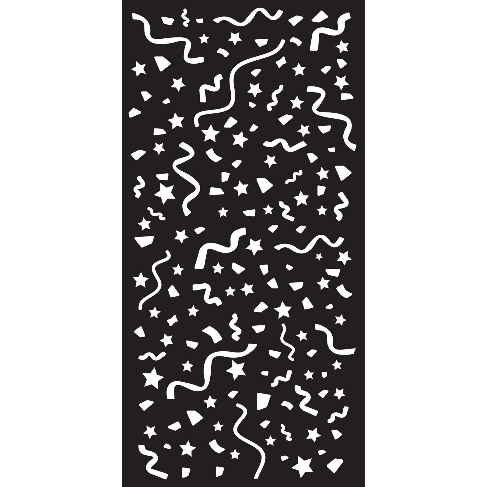 Creative expressions • dl stencil party confetti
