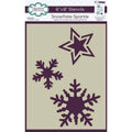 Creative expressions • companion colouring stencil snowflake sparkle 15x20,8cm