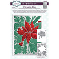 Creative expressions • companion colouring sjabloon poinsettia bliss