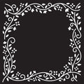 Creative expressions • stencil entwined floral frame