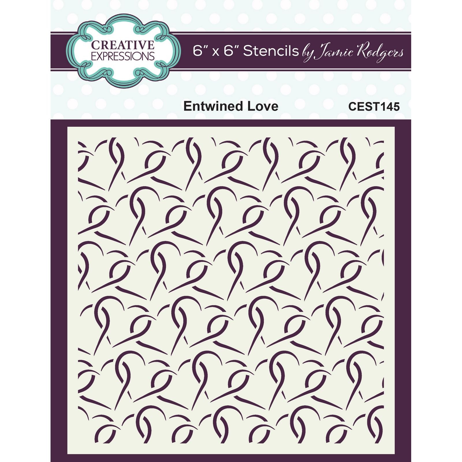 Creative expressions • stencil entwined love