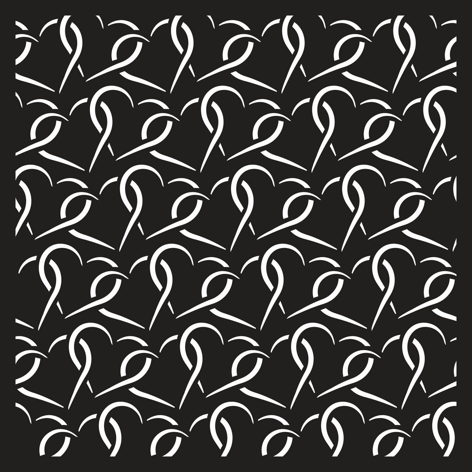 Creative expressions • stencil entwined love