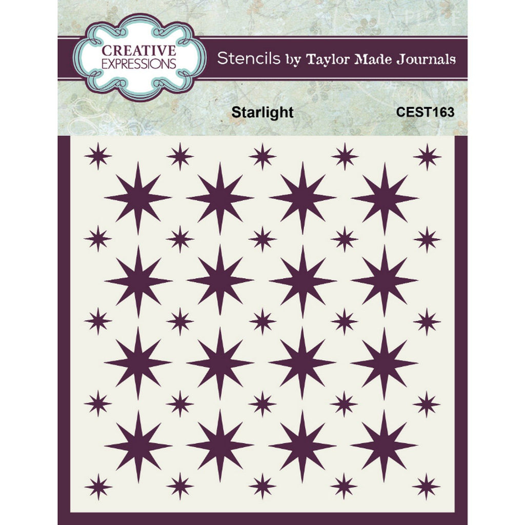 Creative expressions • taylor made journals stencil starlight
