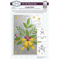Creative expressions • jingle bells companion colouring stencil 6 in x 8 in set of 2