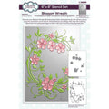 Creative expressions • blossom wreath companion colouring stencils set of 2