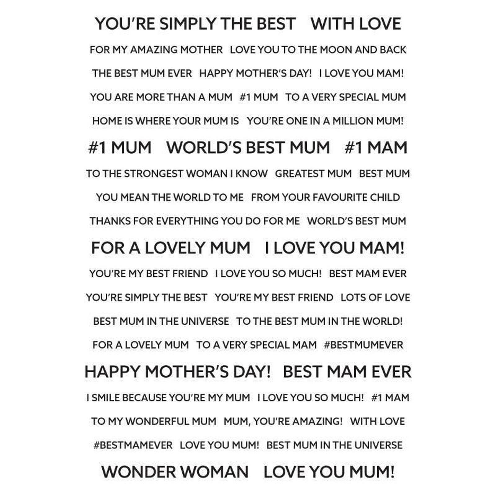 Creative expressions • wordies sentiment sheets best mum