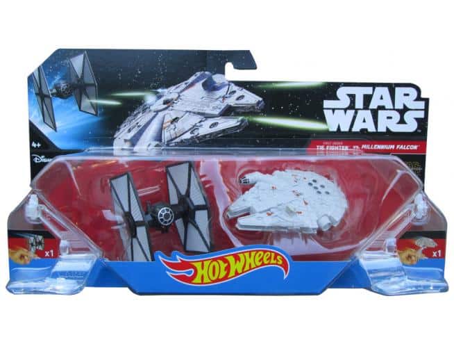 Mattel Star Wars Hot Wheels TIE-Fighter + Millennium Falcon Raumschiff