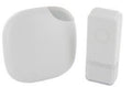 Enzo chacon draadloze deurbel set 300m plug-in design wit + flits - 8415101