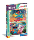 Clementoni puzzel 2x60pcs stitch 2025