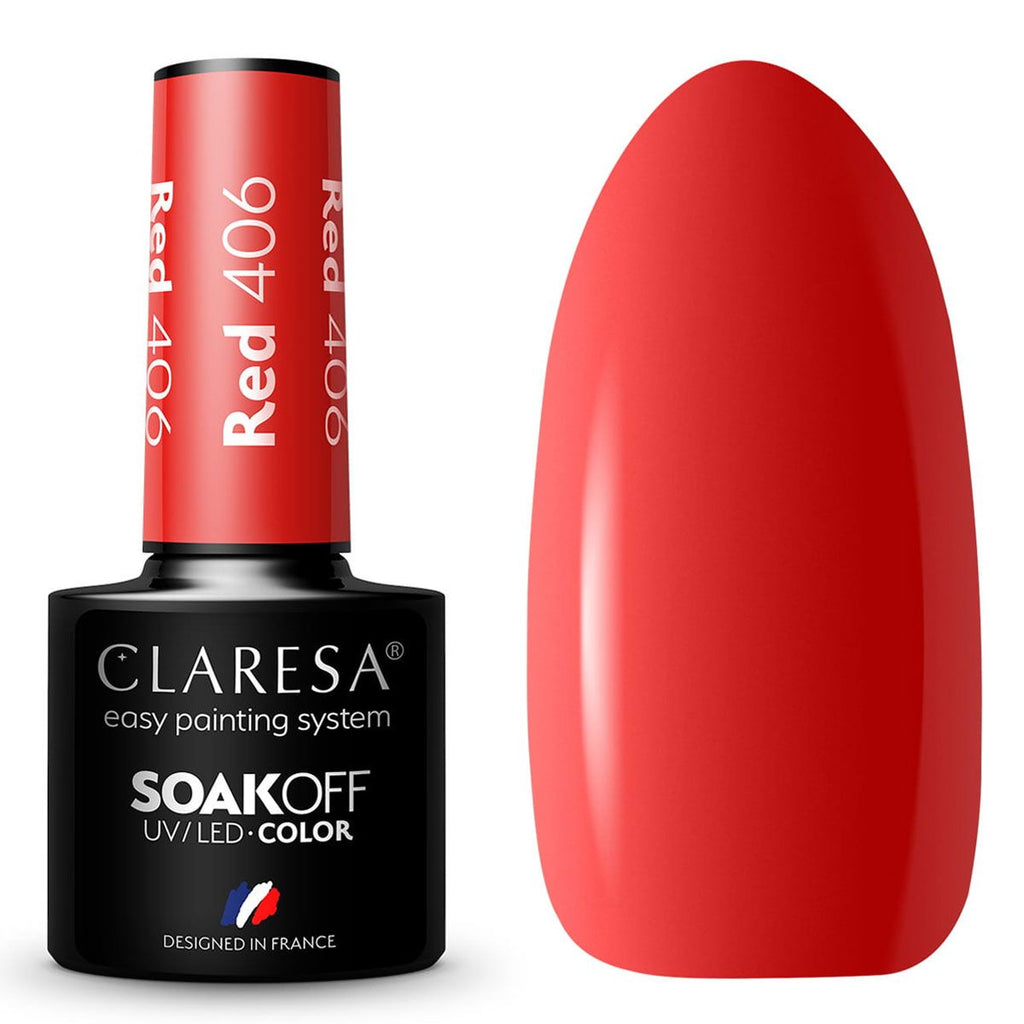 Claresa uv led gellak 5ml red 406 rainbow explosion
