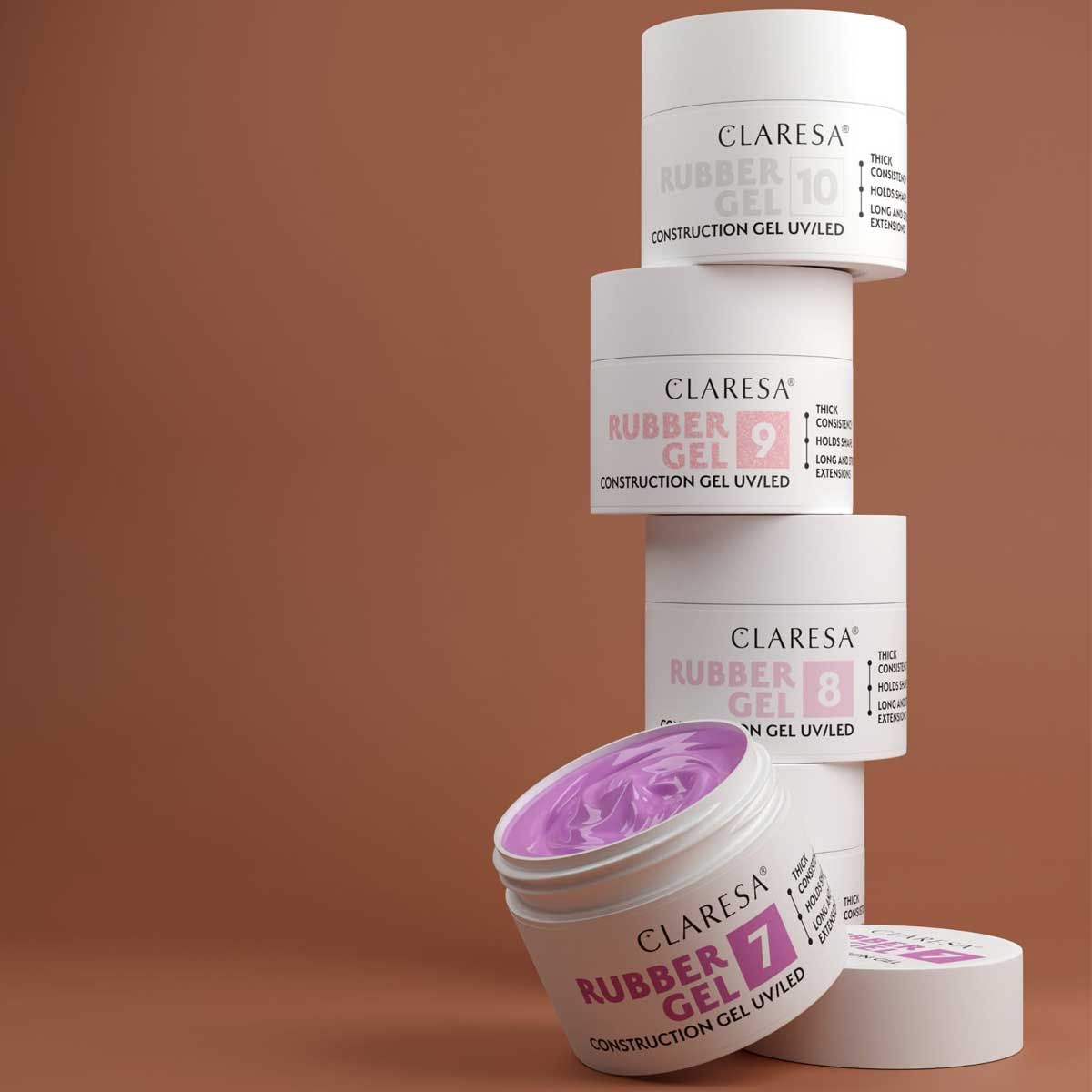 Claresa rubber gel 10 milky white 90gr.