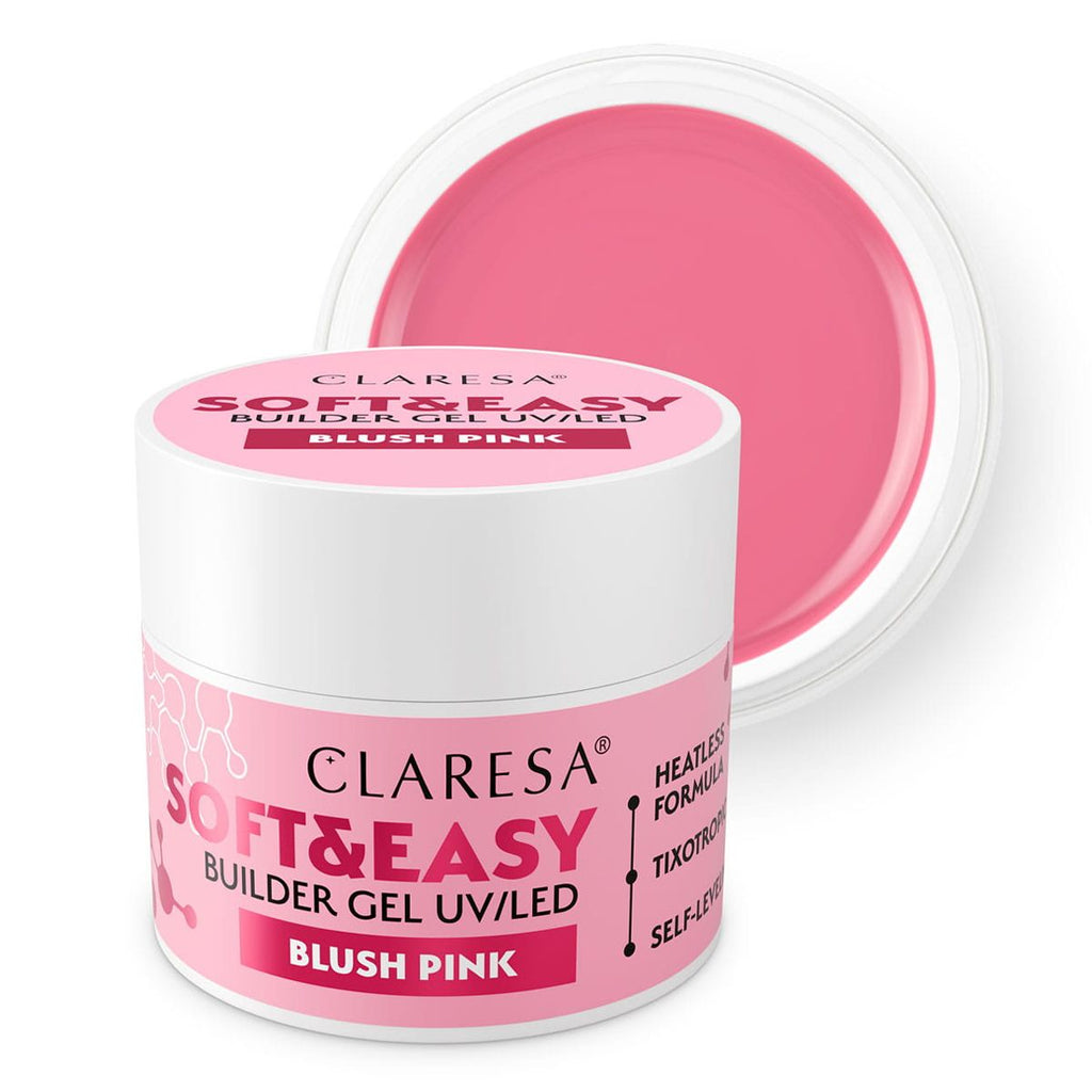 Claresa keratine soft easy builder gel blush pink 90gr.