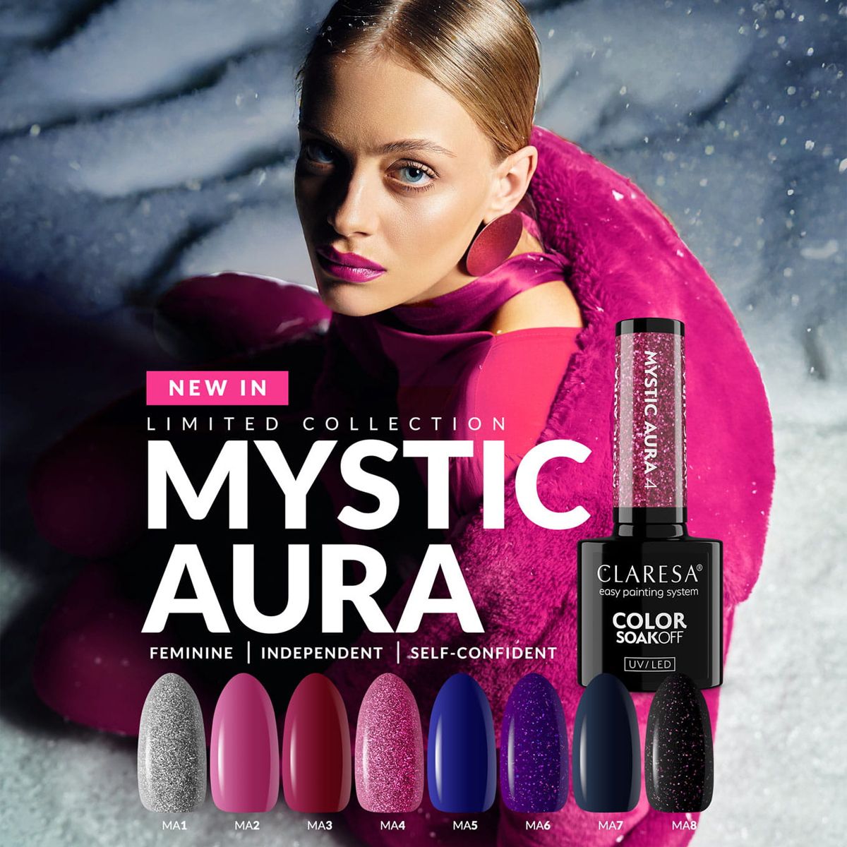 Claresa uv led gellak 5ml mystic aura 7