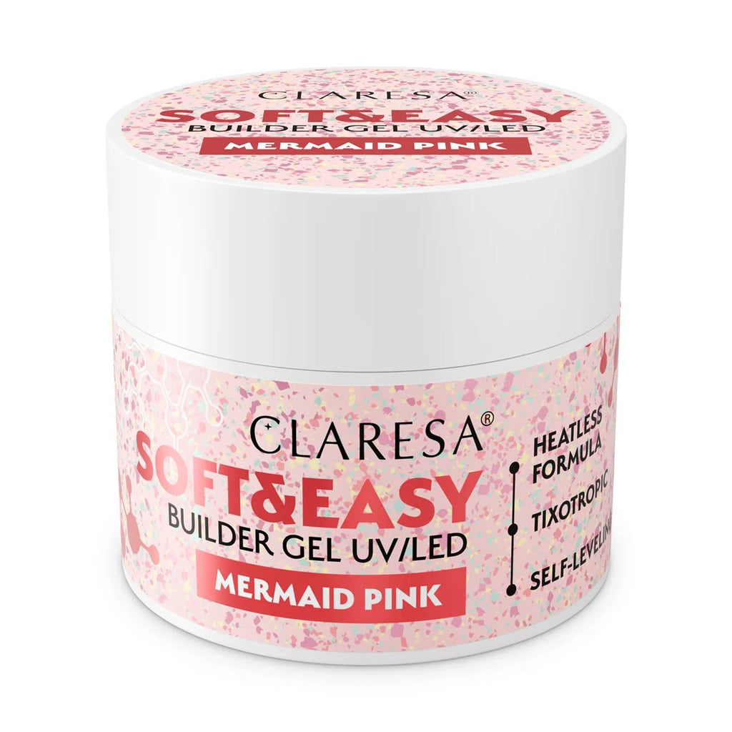 Claresa keratine soft easy builder gel mermaid pink 12gr.