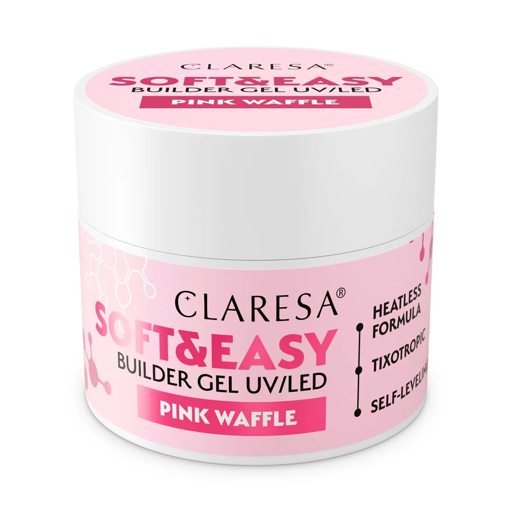 Claresa keratine soft easy builder gel pink waffle 45gr.