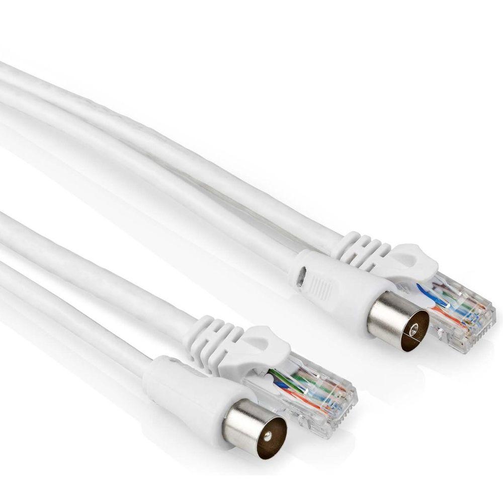 Abi coax + cat6 kabel - 1.5 meter