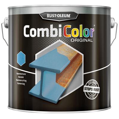 Rust-oleum combicolor metaalverf donkergroen hamerslag 0.75ltr