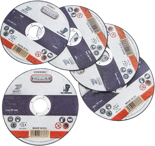 Connex set 5x slijpschijf rvs 230mm - cox938038