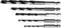 Connex set houtboren 3-8mm 6k 5dlg rood - cox978305