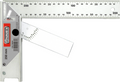 Connex winkelhaak met zwaaihaak 250mm - cox780625