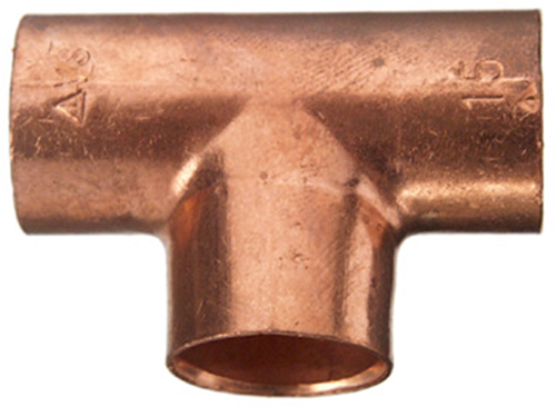 Cornat cu-soldeer t-stuk 15mm (10st) - t563015