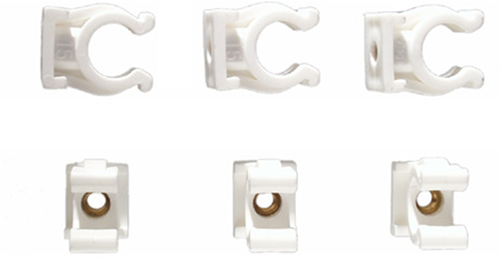 Cornat enkele clip koperbuis 28mm (2st) - t560406
