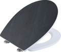 Cornat wc-bril duroplast sc steen zw - ksdsc240