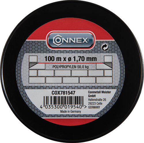 Connex metselkoord pp 1.7mm ro bobijn 100m - cox781547
